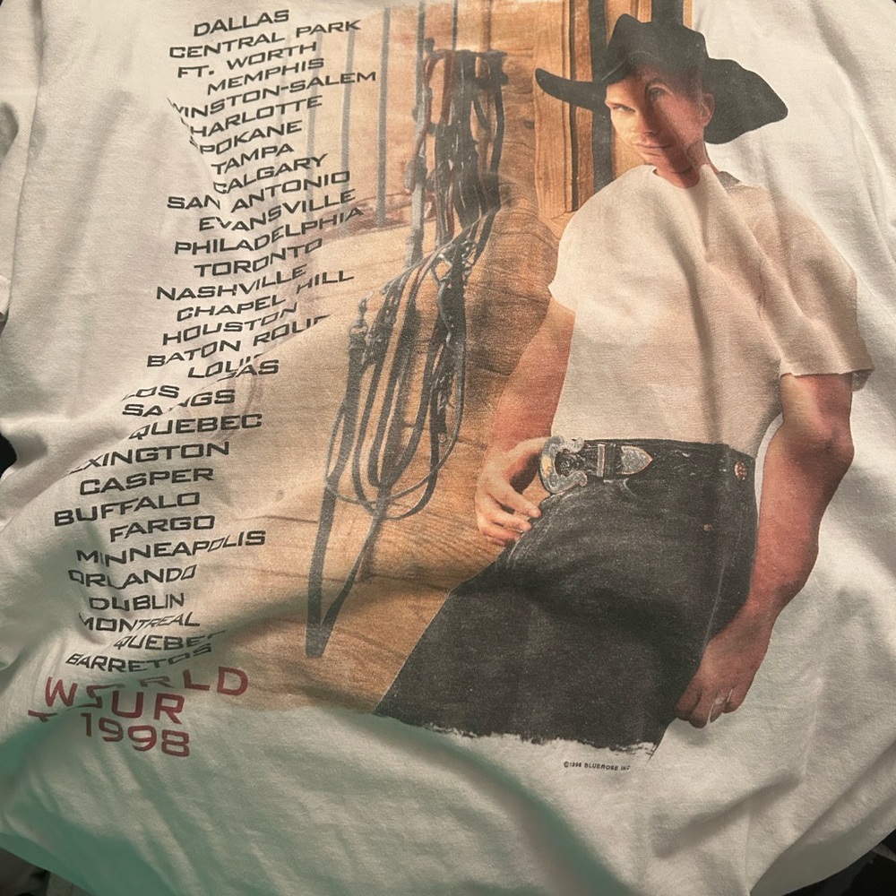 Vintage Garth Brooks Cowboy Graphic T-Shirt